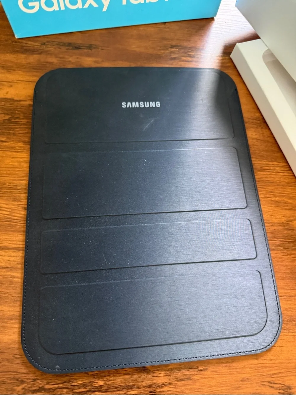 Samsung Galaxy Tab A with Black Smart Cover and Aqua Retail Box BOX ONLY
